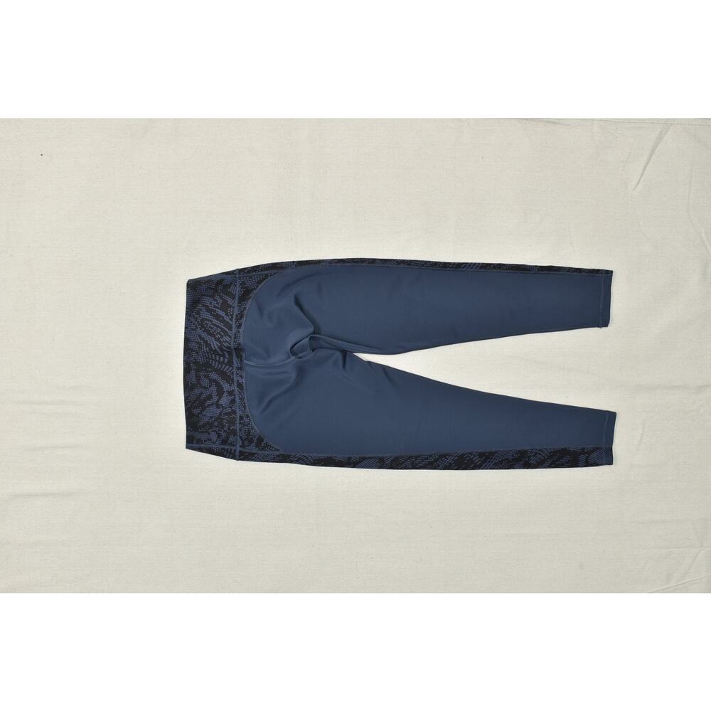Adidas Climalite Women's Navy Blue & Black Patterned Athletic Leggings Regular S - Picture 8 of 8